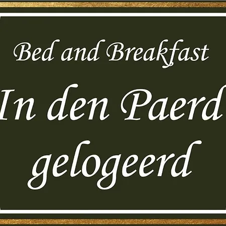 B&B In Den Paerd Gelogeerd